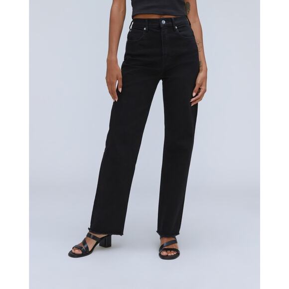 Everlane The Way-High Jean in Coal Black 30 Long NWT - Picture 4 of 14